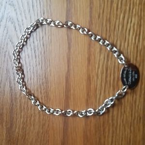 Authentic Silver Tiffany & Co Return to Tiffany Oval Choker